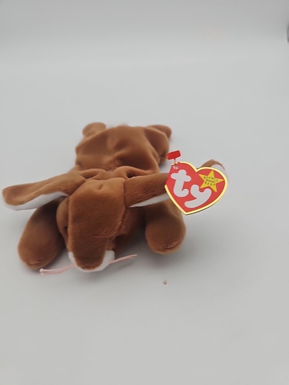 TY Beanie Baby - EARS the Brown Bunny Rabbit Stuffed Animal Plush Toy